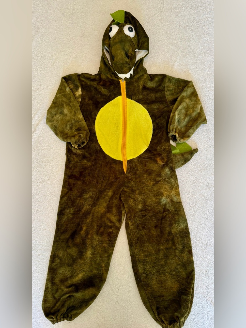 Rubie's Zip-up Dinosaur Costume Size Small with Hood for easy wear over clothing